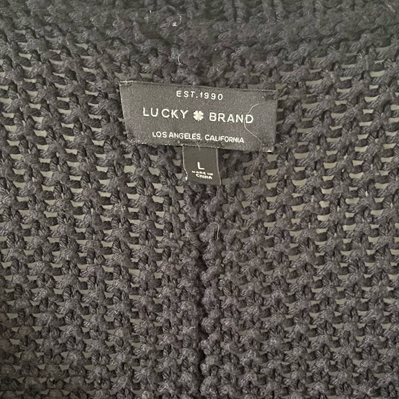 LUCKY BRAND Crochet Knit Sweater - Picture 4 of 4